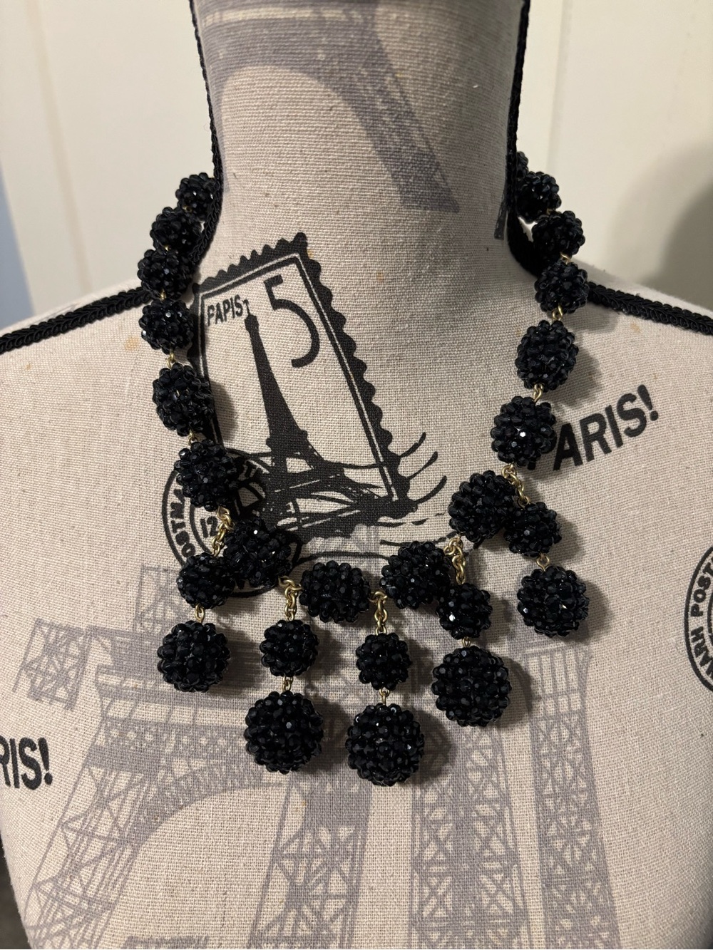 🪻SALE🪻J. Crew Blackberry Beaded Ball Statement Necklace